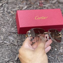 Cartier Glasses- Brown Gold