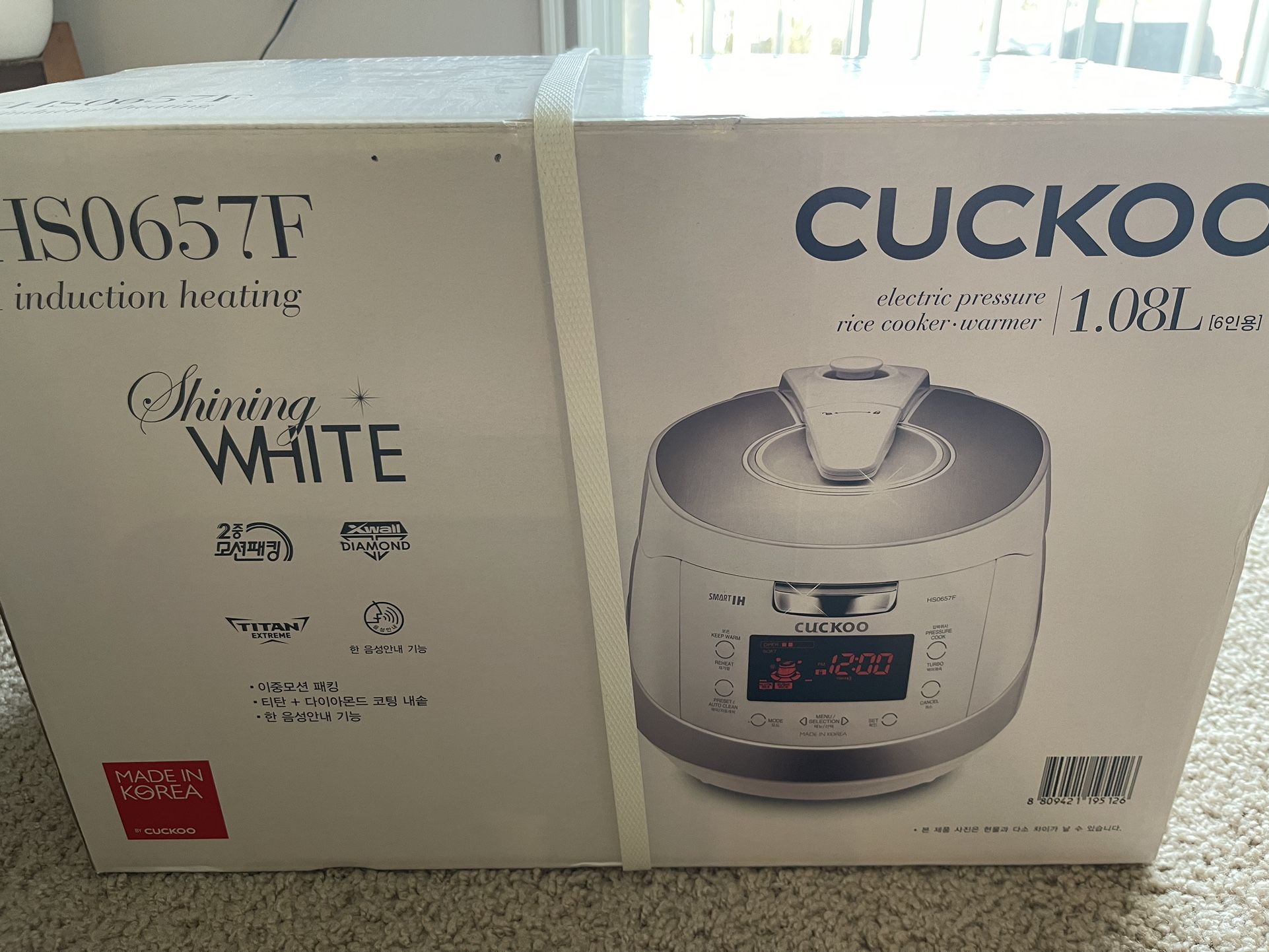 New CUCKOO CRP-HS0657F | 6-Cup Induction Heating Pressure Rice Cooker