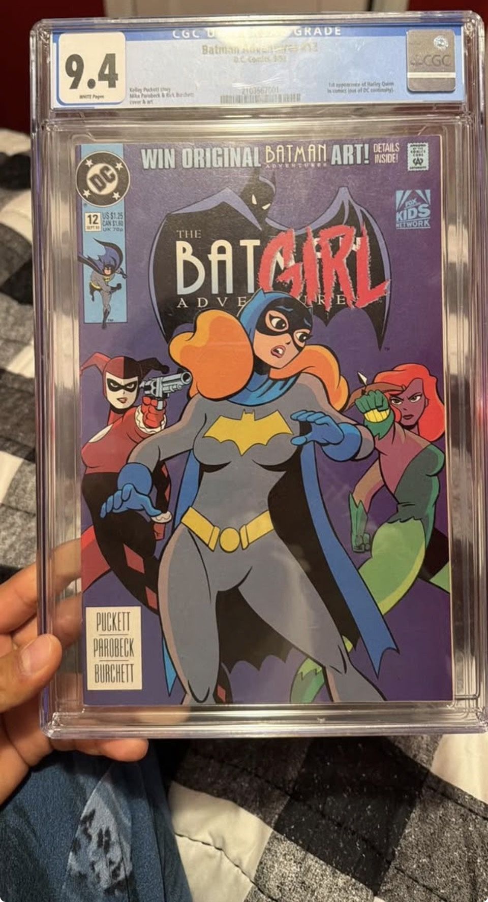 The Batgirl adventures dc Comic book (1st ever appearance of Harley Quinn in a standard comic book.)