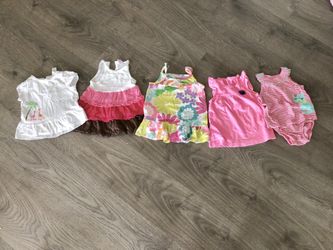 Adorable Baby girl spring summer clothes lot - 9 months