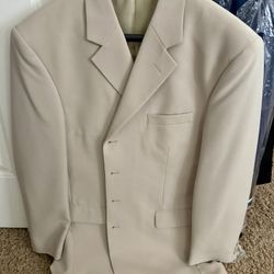 Bolzano Uomo Collezione Beige Suit Jacket Size 40R