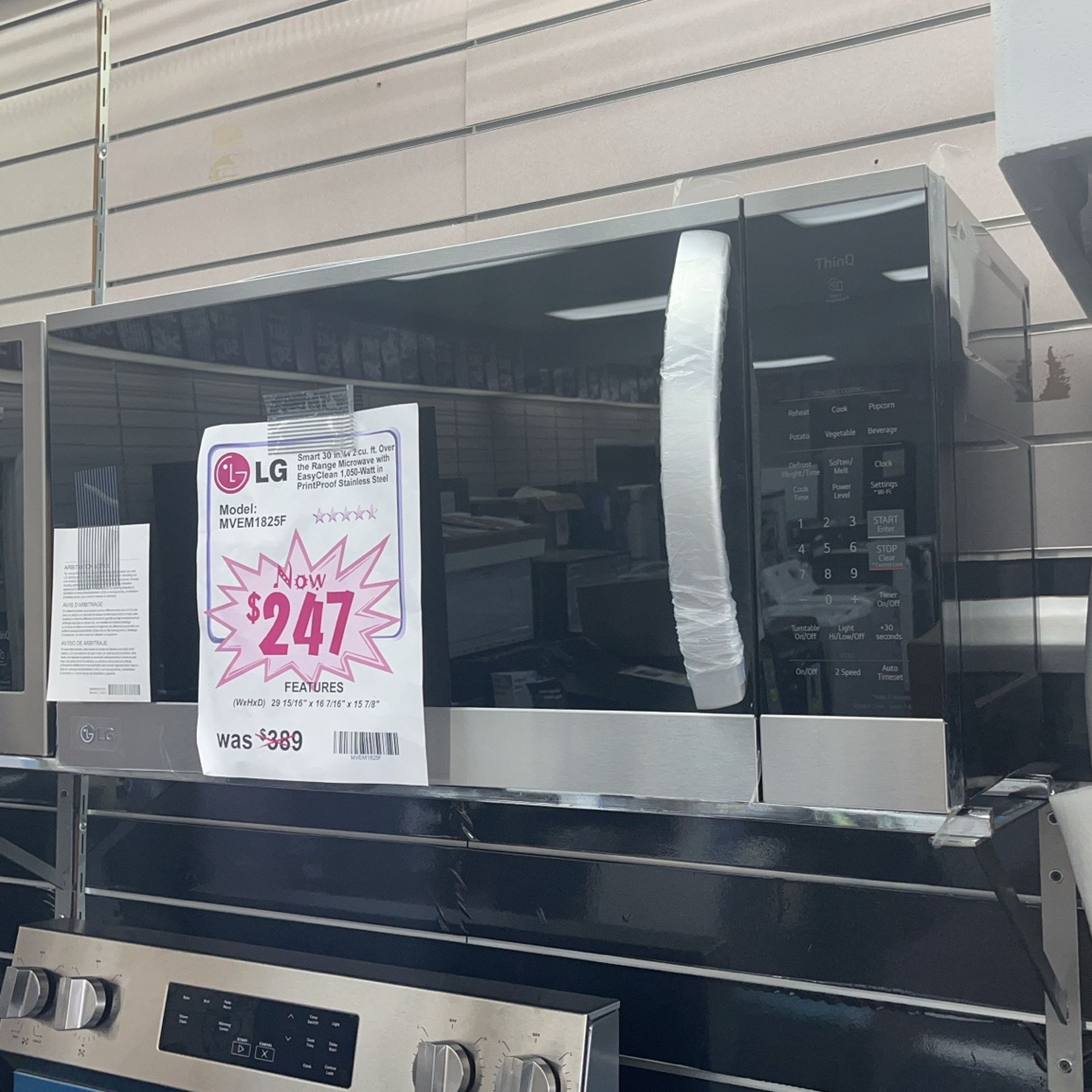 Microwave Stainless Steel New And 1 Year Warranty