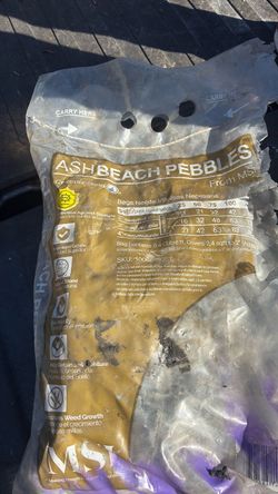 Ash beach pebbles