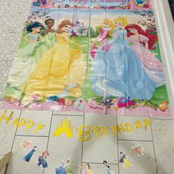 Disney princesses party decorations