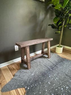 Wood bench
