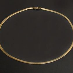 18k Gold Plated Snake Chain Necklace 