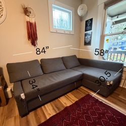 FREE Couch With Storage And Pull Out Bed