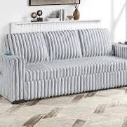 New Corduroy Sectional With Pullout Bed.  88x32x33H; 88x57x33H.  Free Delivery!