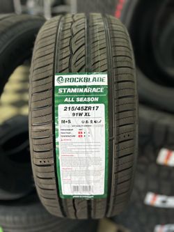 215-45r17 rock blade new tires