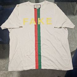 Gucci White Cotton Crew Neck T-Shirt