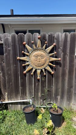 Large metal sun