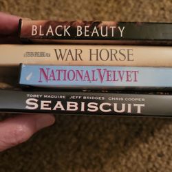 Dvd's SEABISCUT, National Velvet, Black Beauty&War Horse