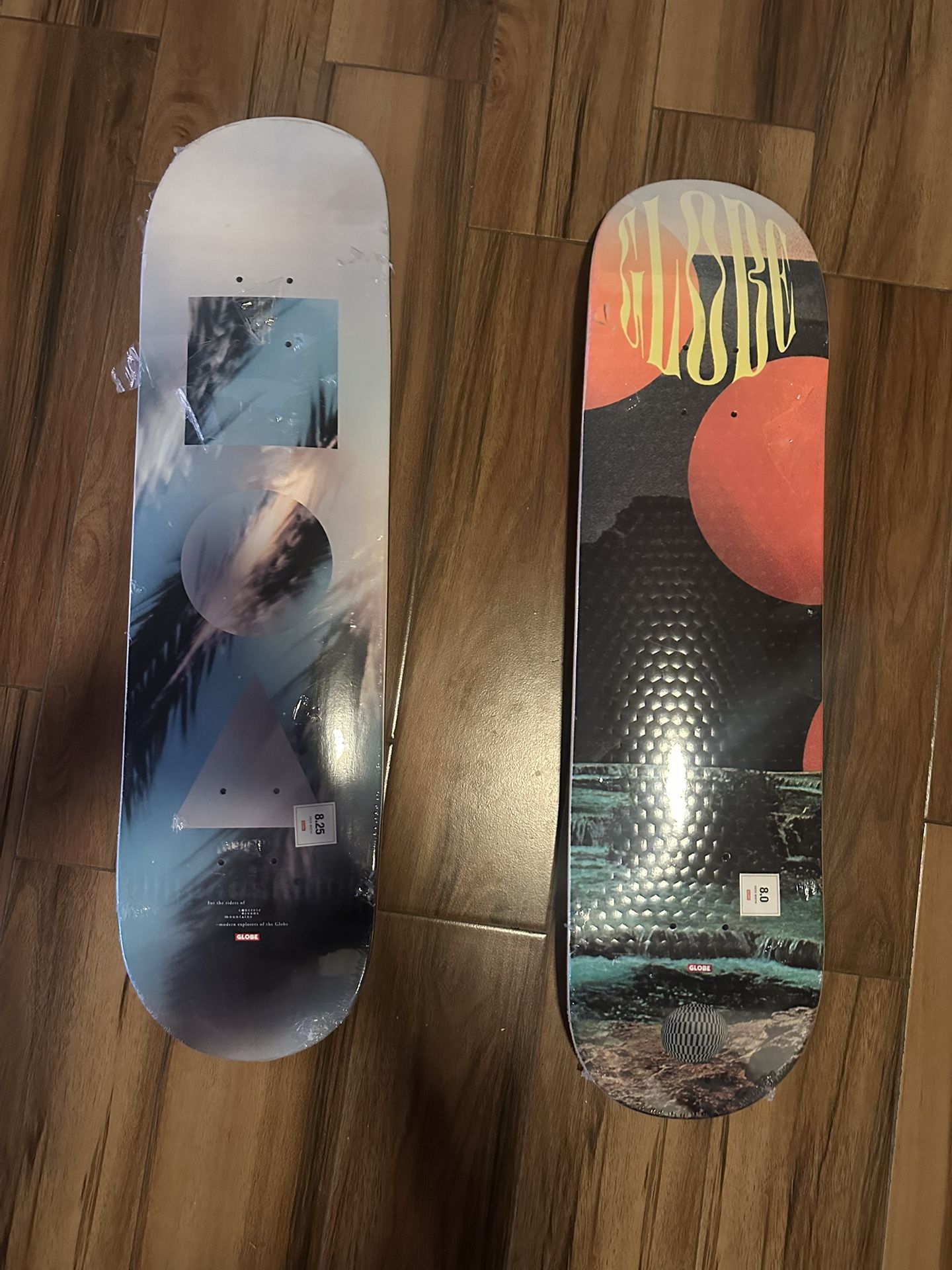 Globe Skateboard Decks 8.0/8.25 New