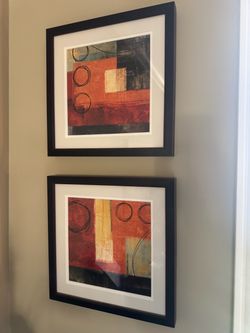 Set of 2 Crate & Barrel Art Prints