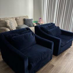 Blue , 2 Small Couches , Spin 