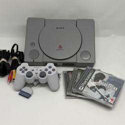 Sony PlayStation 1 PS1 Original Console Bundle With Games Tested and Works