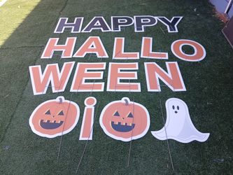 Happy Halloween outdoor letters decorations