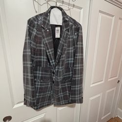 Torrid Plaid Sequin Blazer