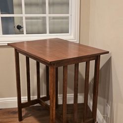Bar Height Real Wood Table 