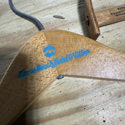 Antique Wood Hangers With Local Names
