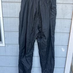 Firstgear Men's Black Motorcycle Rain Stretch Pants in sizes XXL and 2XL
