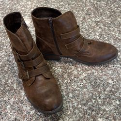 Lane Bryant Size 12 Faux Leather Brown Boot