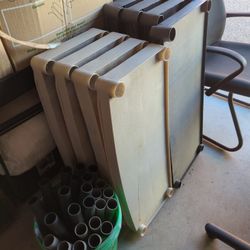 Two 4 Shelf Storage Racks