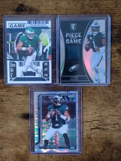 Football Cards (Jalen Hurts 3 card Lot)