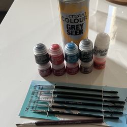 Warhammer 40k Paint, Brushes, and Spray Paint