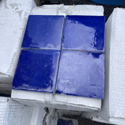 12”x24” Urba Black Tile, 10cmx10cm Blue Tile, 2” Square Mosaic Tile, For Sale 50% Off Retail Or Best Offer!