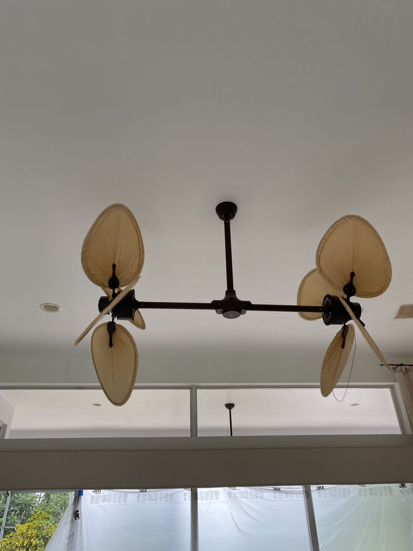 Fanimation Palisade Rust Finish Double Blade Vertical Rotation Ceiling Fan