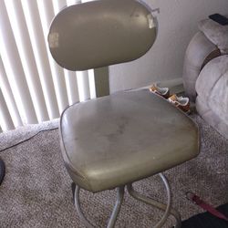 Grey Spinning Chair Prett Old And heavy 