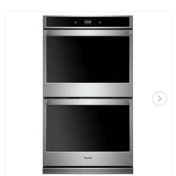 Whirlpool 30 in. Smart Double Electric Wall Oven with Touchscreen in Stainless Steel