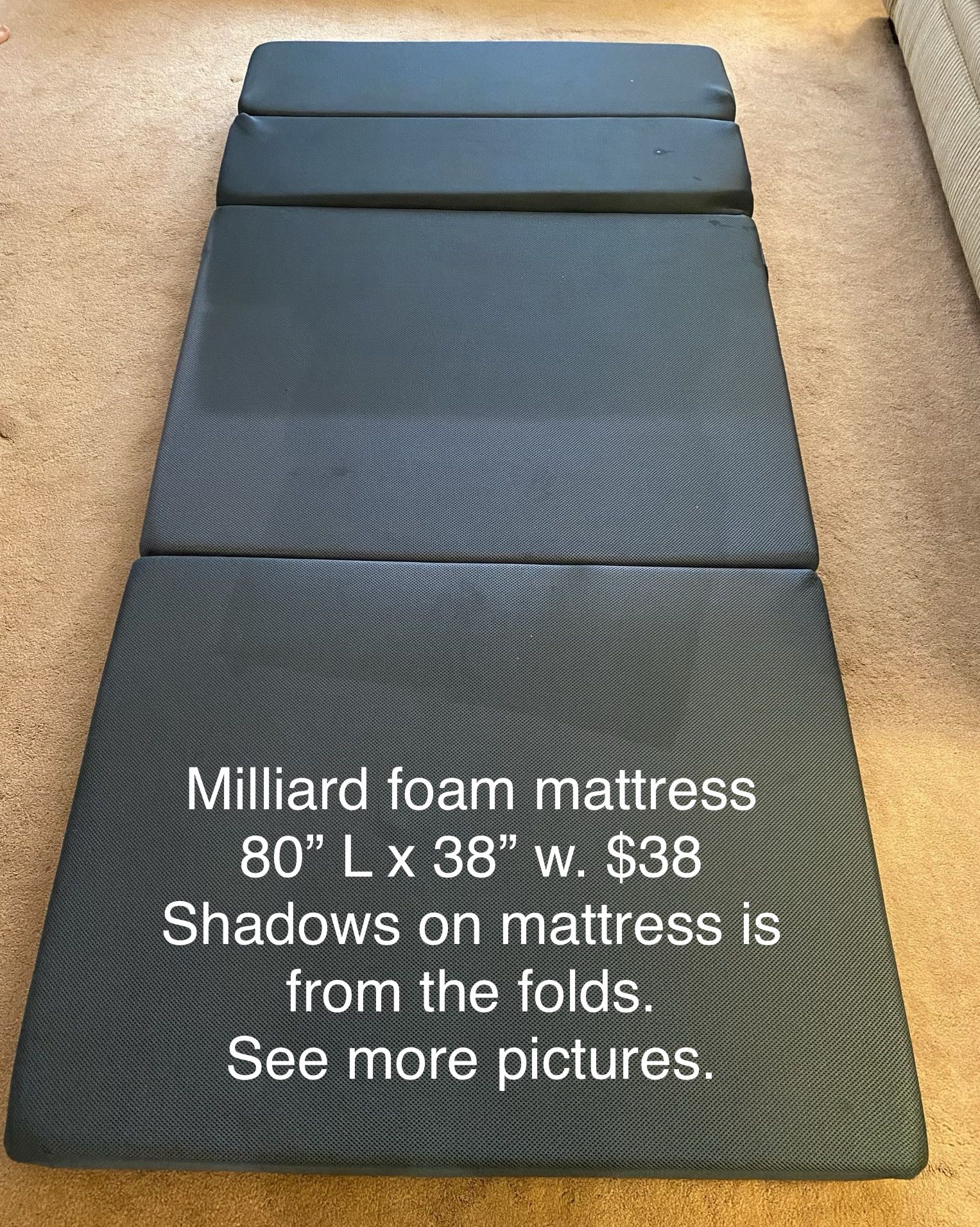 Milliard foam mattress
