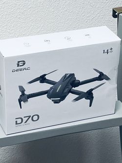 Brand new and sealed DEERC D70 Drone with Camera for Adults and Kids, 720P WIFI FPV RC Quadcopter with Real-Time Transmission, Altitude Hold, All Func