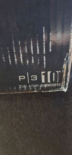 Rockford Fosgate P3 10" Dual 4 Ohm Subwoofer
