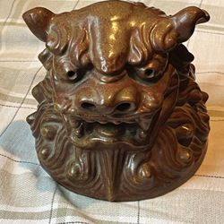 Antique Pottery Foo Dog 