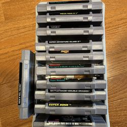 10 Super Nintendo Cartridges MINT CONDITION