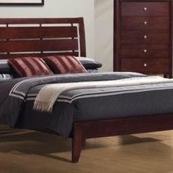 Brand New Merlot Cal King Bed