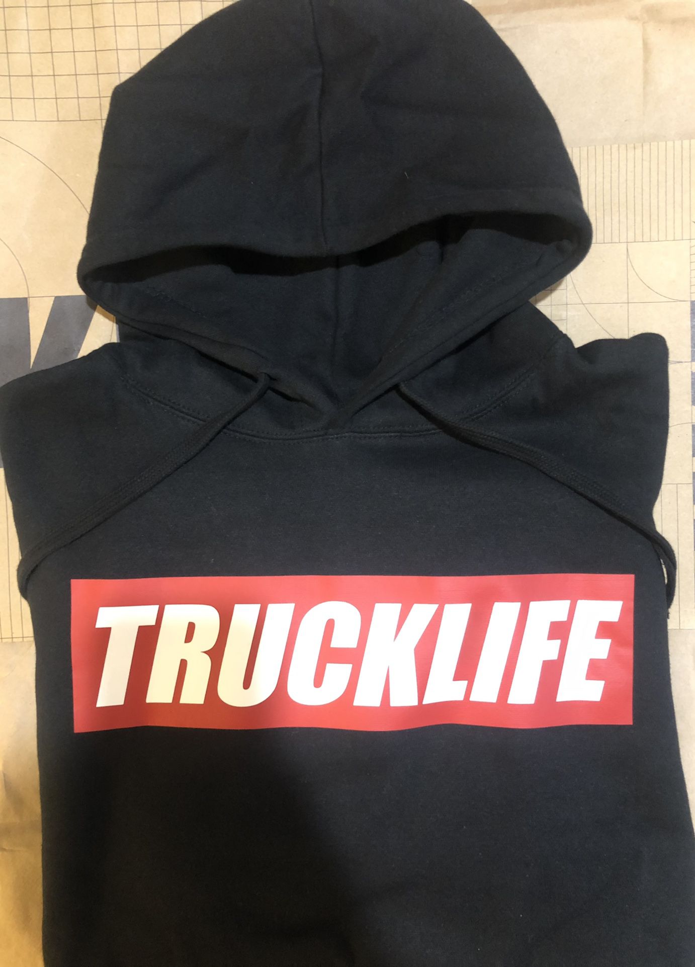 Truck Life Hoodie Sweater Large