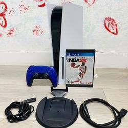 Sony PlayStation 5 Disc Edition - 825GB , Bonus 1 Game NBA 2K21 ( Used )
