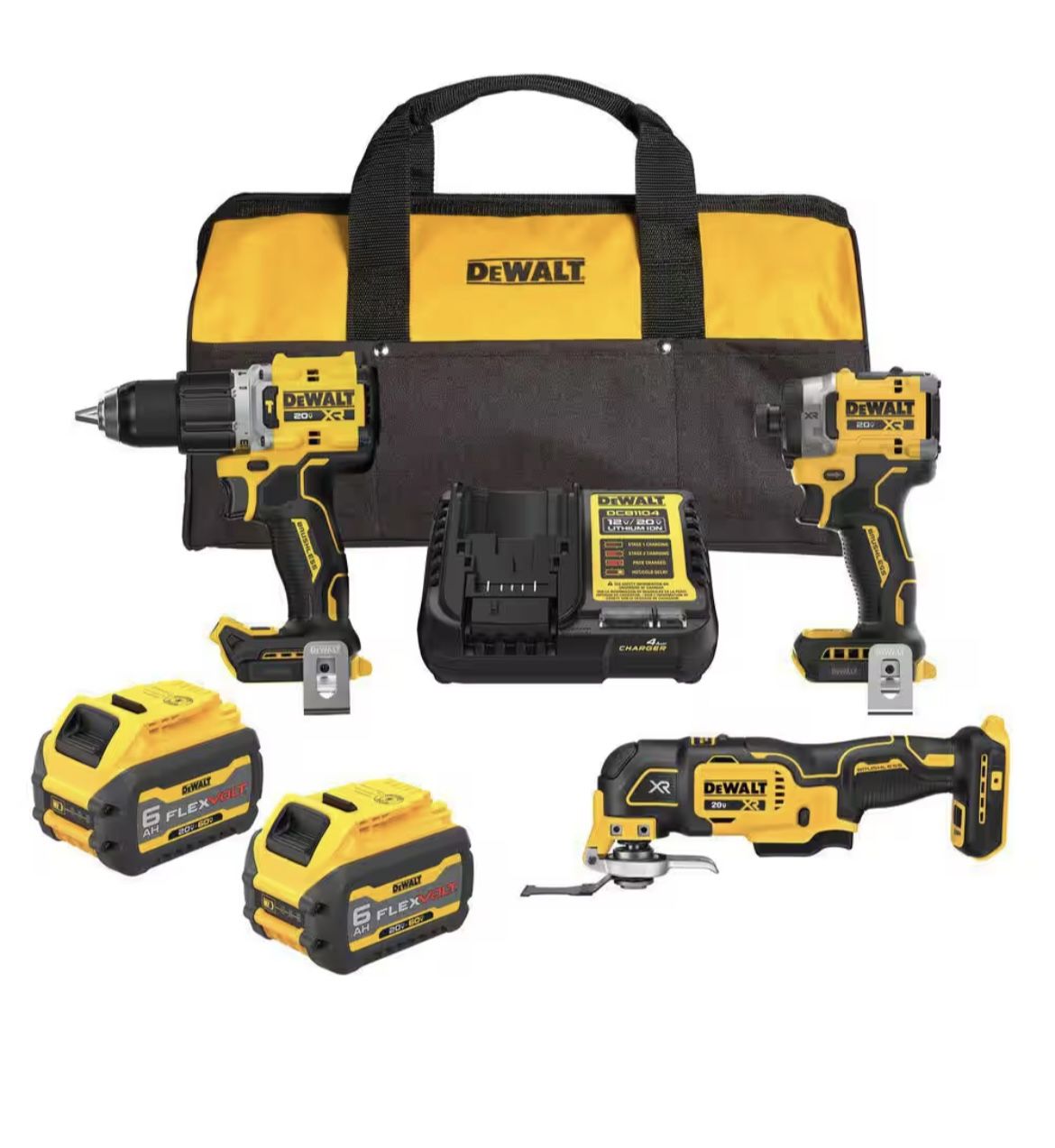 Dewalt 3 Tool Xr Kit With Flex bolt Batteries New Sealed