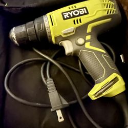 RYOBI 5.5 Amp Corded 3/8 in. Variable Speed Compact Drill/Driver with Bag 