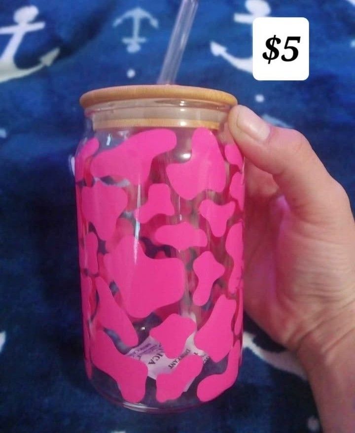 12oz Custom Glass Cup