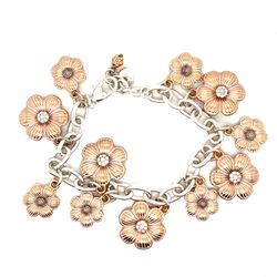 Lovely Brighton Flower Charm Bracelet