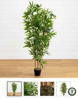 Nearly Natural Artificial 52 inch Bamboo Tree