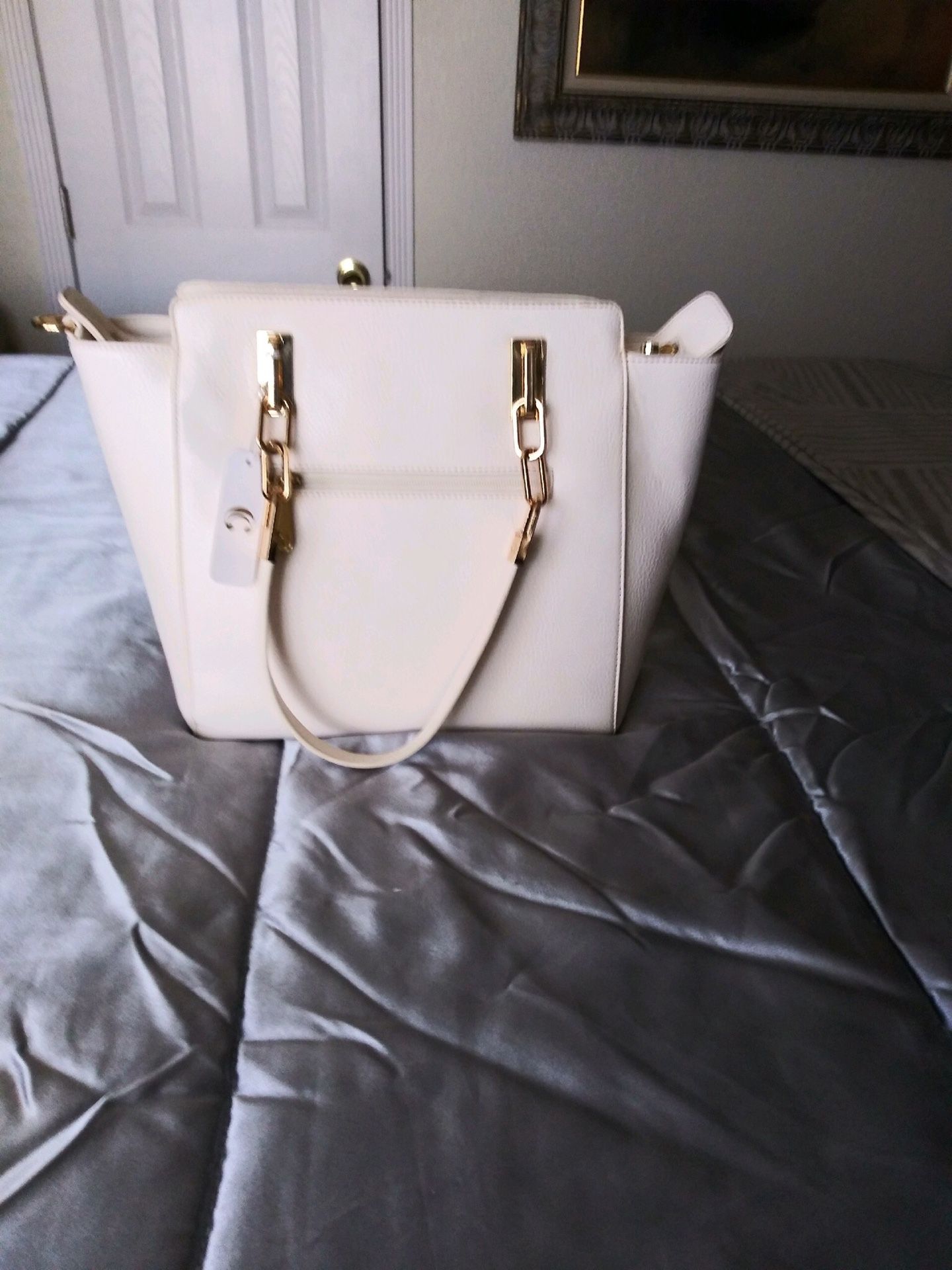 White purse