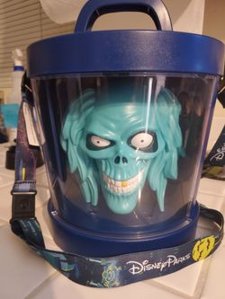 Disney Parks Hatbox Ghost Haunted Mansion Popcorn Bucket 2026