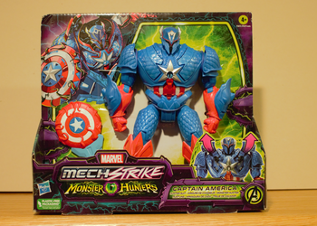 Marvel Avengers Mech Strike Monster Hunters Hunter Suit Captain America Figure