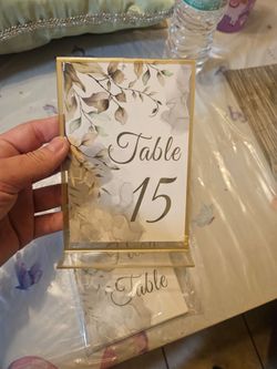 Table numbers